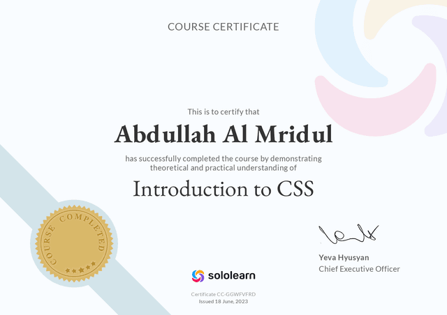 Introduction to CSS Course by Sololearn